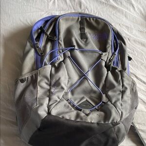 The North Face Men's Backpack in Gray and Purple